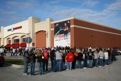 The big line outside of the Sports Authority in Daytona