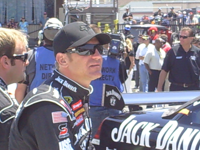 Clint Bowyer sits on pit road before teh start of the Toyota/Save Mart 350 at Infineon Raceway