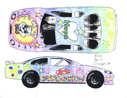 Give Kids The World Design Tony's Old Spice car contest winning entry by Emily Marsala
