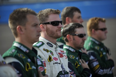 Dale Earnhardt Jr., driver of the No. 88 AMP Energy/National Guard Chevrolet, started fifth and finished sixth during the NASCAR Sprint Cup Series event at Phoenix International Raceway on Sunday. (Courtesy Hendrick Motorsports)