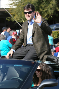Tony Stewart at the 38th Annual Fort McDowell Fiesta Bowl Parade presented by Fort McDowell Yavapai Nation