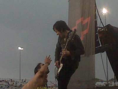 The All-American Rejects performed before the start of the Chevy Rock & Roll 400 at Richmond International Raceway. (Photo Credit: Andrew Giangola)