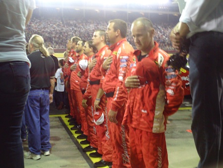 No. 9 Budweiser pit crew