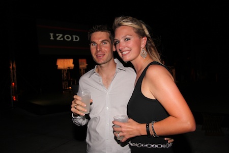 Will Power and his fiancee, Liz Cannon