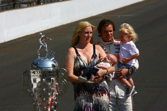 Dan Wheldon with his wife, Susie, and their two sons, Oliver and Sebastian.