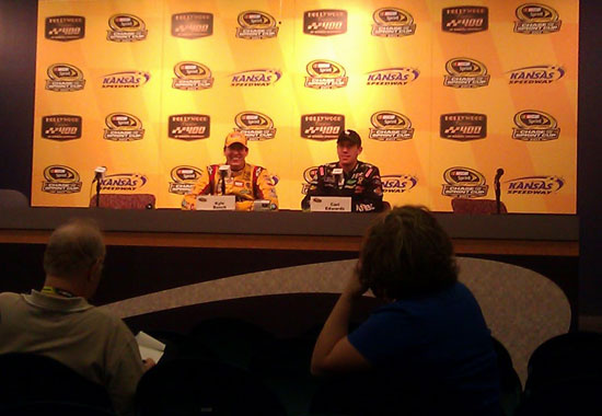 Kyle Busch and Carl Edwards