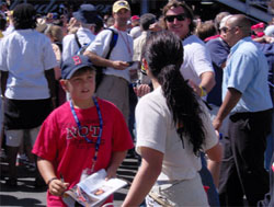 Maybe you can get an autograph from Danica like this kid! (Photo Credit: The Fast and the Fabulous