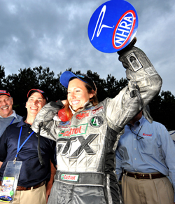 Ashley Force won her first Funny Car title at the Summit Racing Equipment NHRA Southern Nationals, in Atlanta (photo courtesy of NHRA)