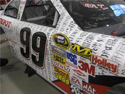 No. 99 Office Depot paint scheme for the LifeLock.com 400 at Chicagoland Speedway (courtesy of Office Depot)