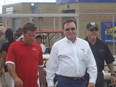 Robby Gordon and Richard Childress (photo credit: The Fast and the Fabulous