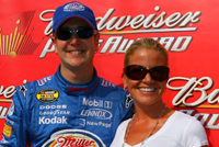 Kurt and Eva Busch (Getty Images for NASCAR)