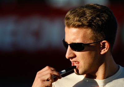 AJ Allmendinger, driver of the #10 McDonald's Dodge, during qualifying for the NASCAR Sprint Cup Series Checker O'Reilly Auto Parts 500 at Phoenix International Raceway on November 7, 2008 in Avondale, Arizona. (Photo by Harry How/Getty Images)