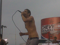 The All-American Rejects performed before the start of the Chevy Rock & Roll 400 at Richmond International Raceway. (Photo Credit: Andrew Giangola)