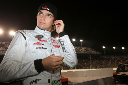 Nelson Piquet Jr. prepares for his NASCAR Camping World Truck Series debut Saturday at Daytona International Speedway. Piquet finished sixth in his first series start. (Credit: Jonathan Ferrey/Getty Images for NASCAR)