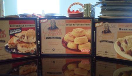 Junior Johnson Brand Foods -- Country Ham Biscuits, Sweet Potato Biscuits and Sausage Morning Rolls