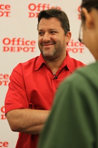 Tony Stewart answers my questions on Friday, May 28th, 2010 (photo credit: Seth Gregory)