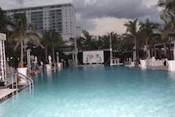 2010 IndyCar Championship Celebration setup at W Hotel in Miami's South Beach (Credit: IRL)