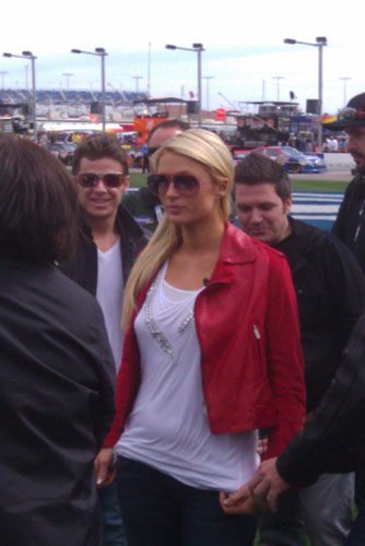 Marco Andretti and Paris Hilton