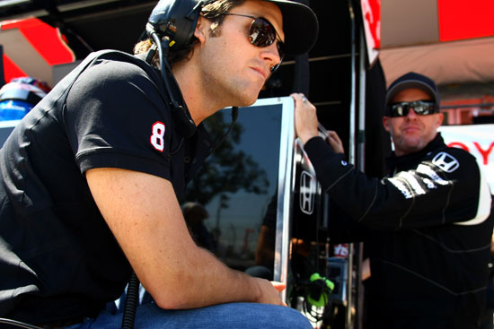 Dragon Racing owner, Jay Penske (left - hulloooo Jay!), and his driver Paul Tracy (right)