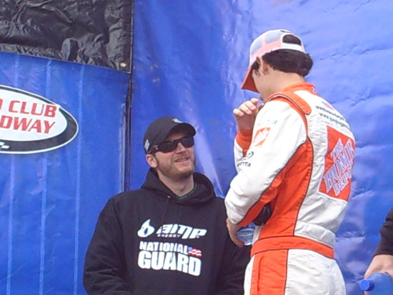Dale Earnhardt Jr. and Joey Logano