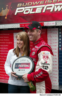 Jeremy and Shana Mayfield at Dover in 2004