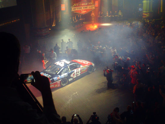 Tony Stewart makes his entrance at NASCAR After the Lap
