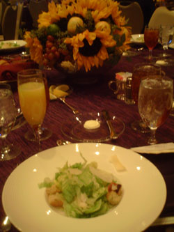 NASCAR NMPA Myers Bros Awards Luncheon salad