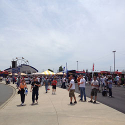 the fan zone at charlotte motor speedway